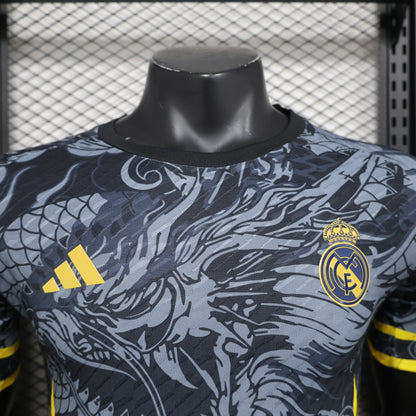 24/25 Real Madrid Black/Yellow Dragon Special Jersey