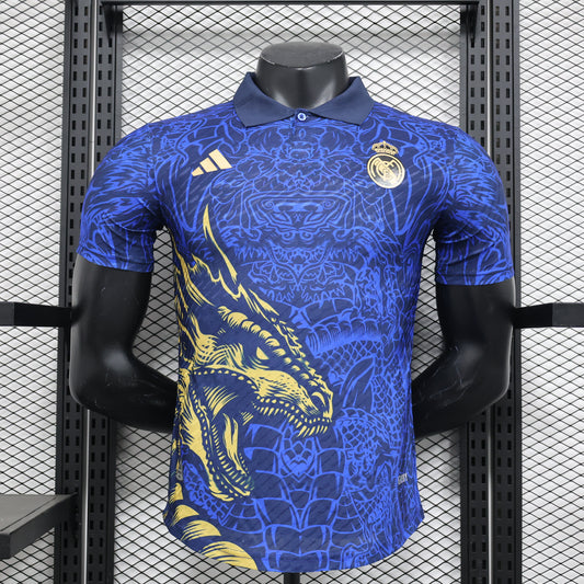 24/25 Real Madrid Yellow/Blue Dragon Special Jersey