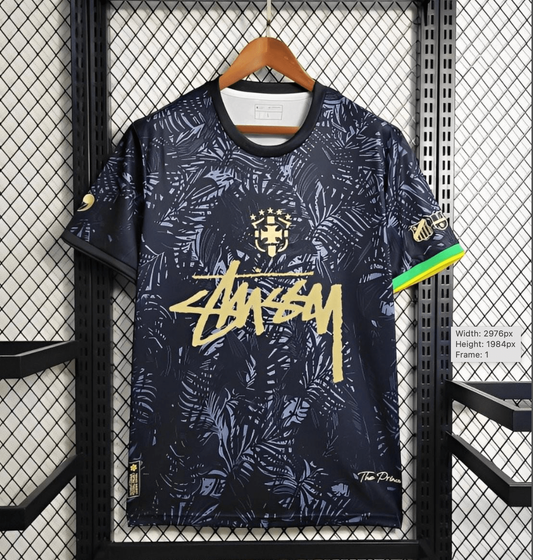 2024 Brazil x Stussy Black Special Jersey