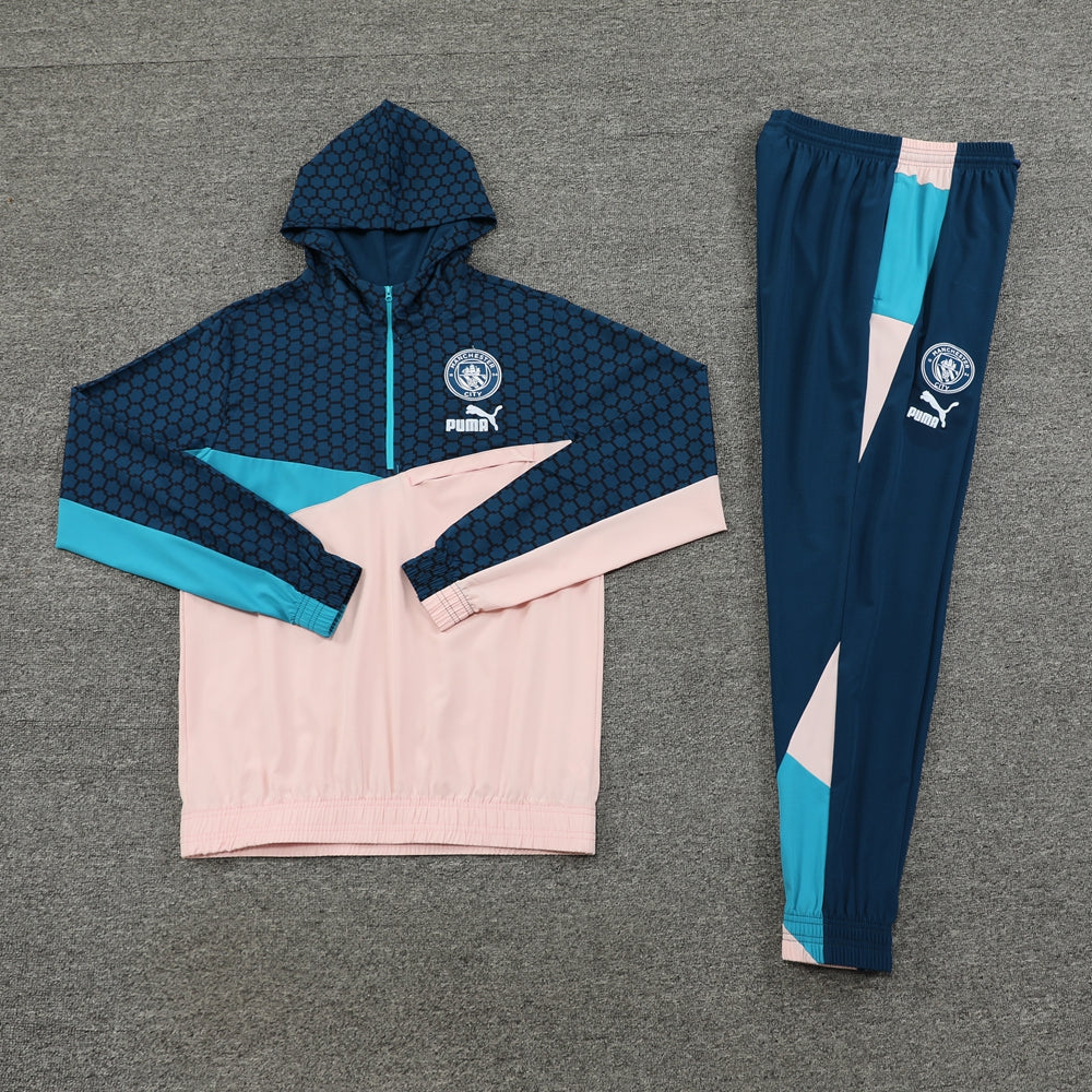 23/24 Manchester City Half Zip Windbreaker Tracksuit Set