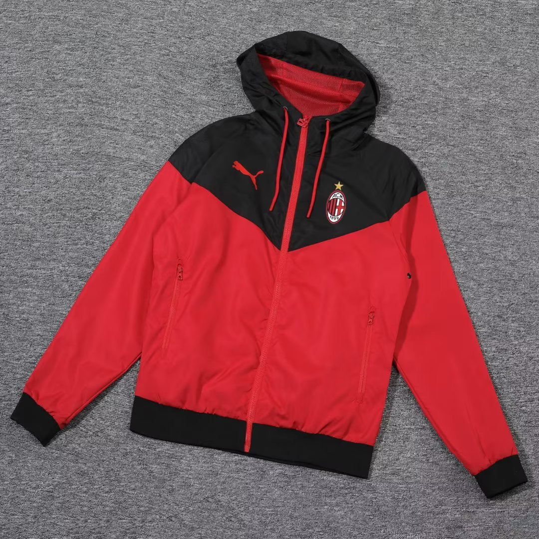 23/24 AC Milan Red Windbreaker