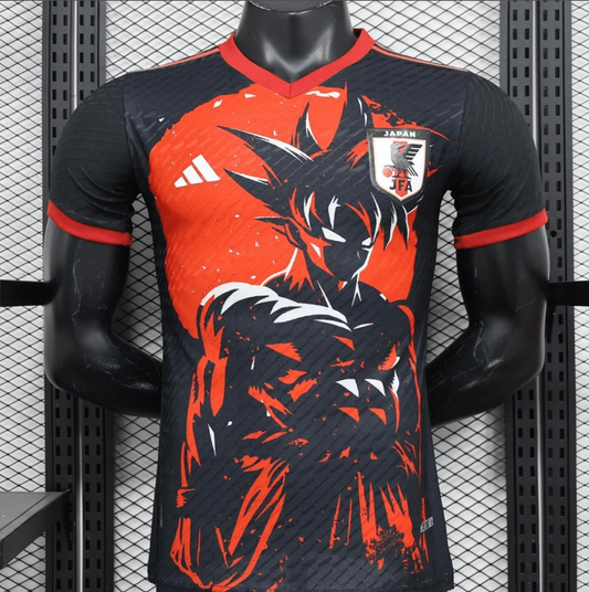 2024 Japan Dragon Ball Goku Red/Black Jersey Player Version