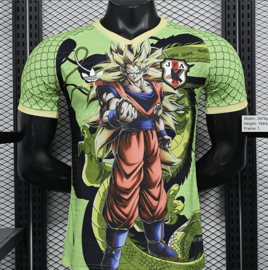 2024 Japan Green Dragon Ball Son Goku Jersey Player Version