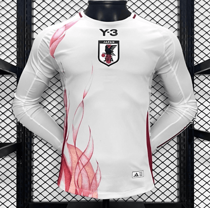 2024 Japan Away White Long Sleeve Jersey Player Version