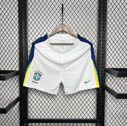 2024 Brazil Away White Shorts