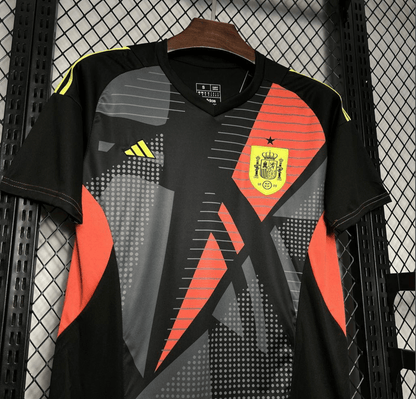 2024 Spain Euro Goalkeeper Black Jersey