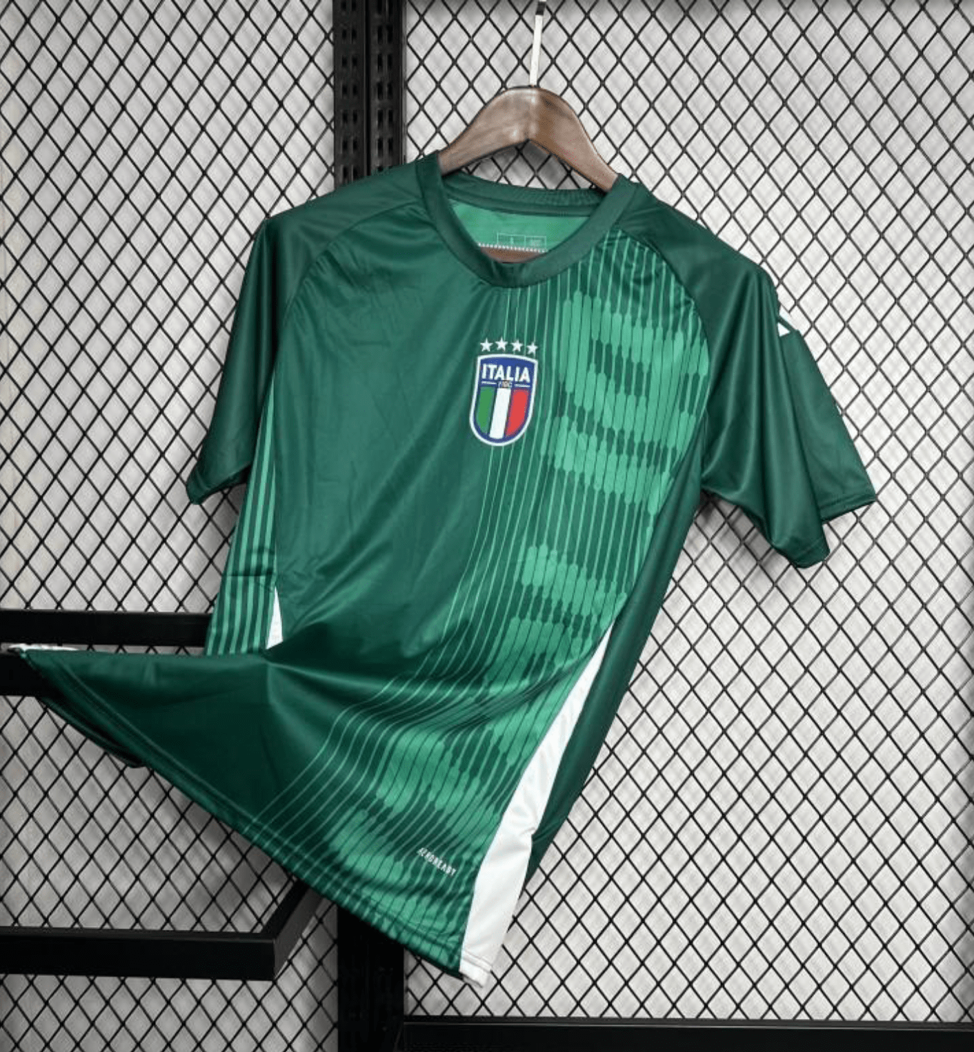 2024 Italy Pre-Match Green Jersey Player Version