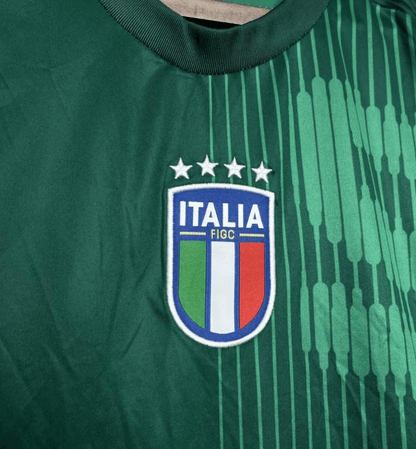 2024 Italy Pre-Match Green Jersey Player Version