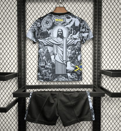 2024 Brazil Kids Christ The Redeemer Grey Special Jersey