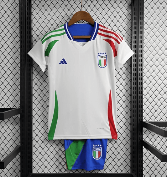 2024 Italy Kids Away White Jersey