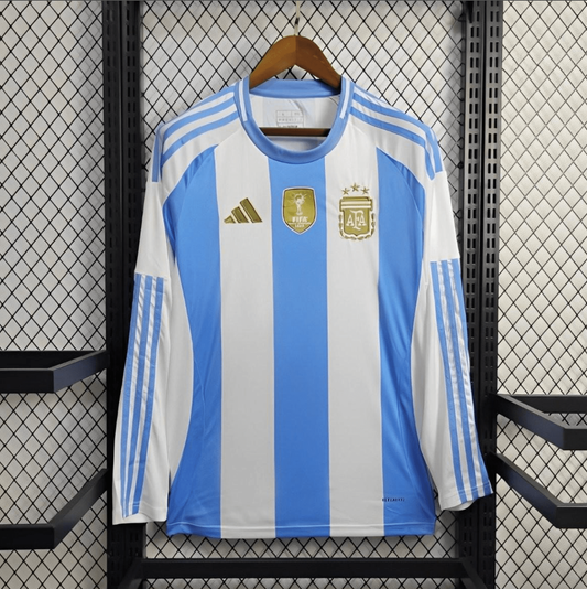 2024 Argentina Home Long Sleeve Jersey With Champion Patch