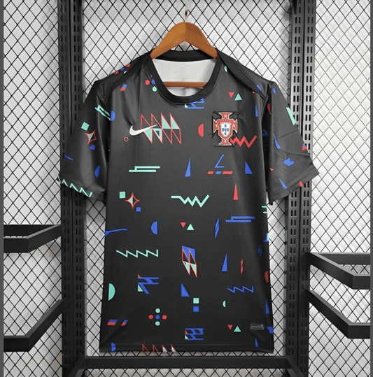 2024 Portugal Pre-match Small Geometric Patterns Jersey