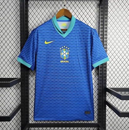 2024 Brazil Away Blue Jersey