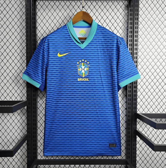 2024 Brazil Away Blue Jersey