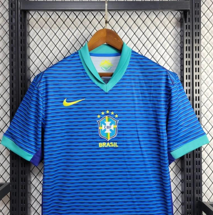 2024 Brazil Away Blue Jersey