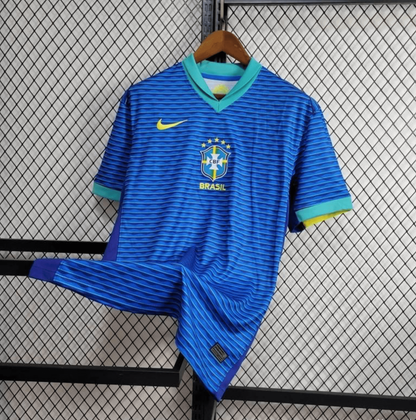 2024 Brazil Away Blue Jersey