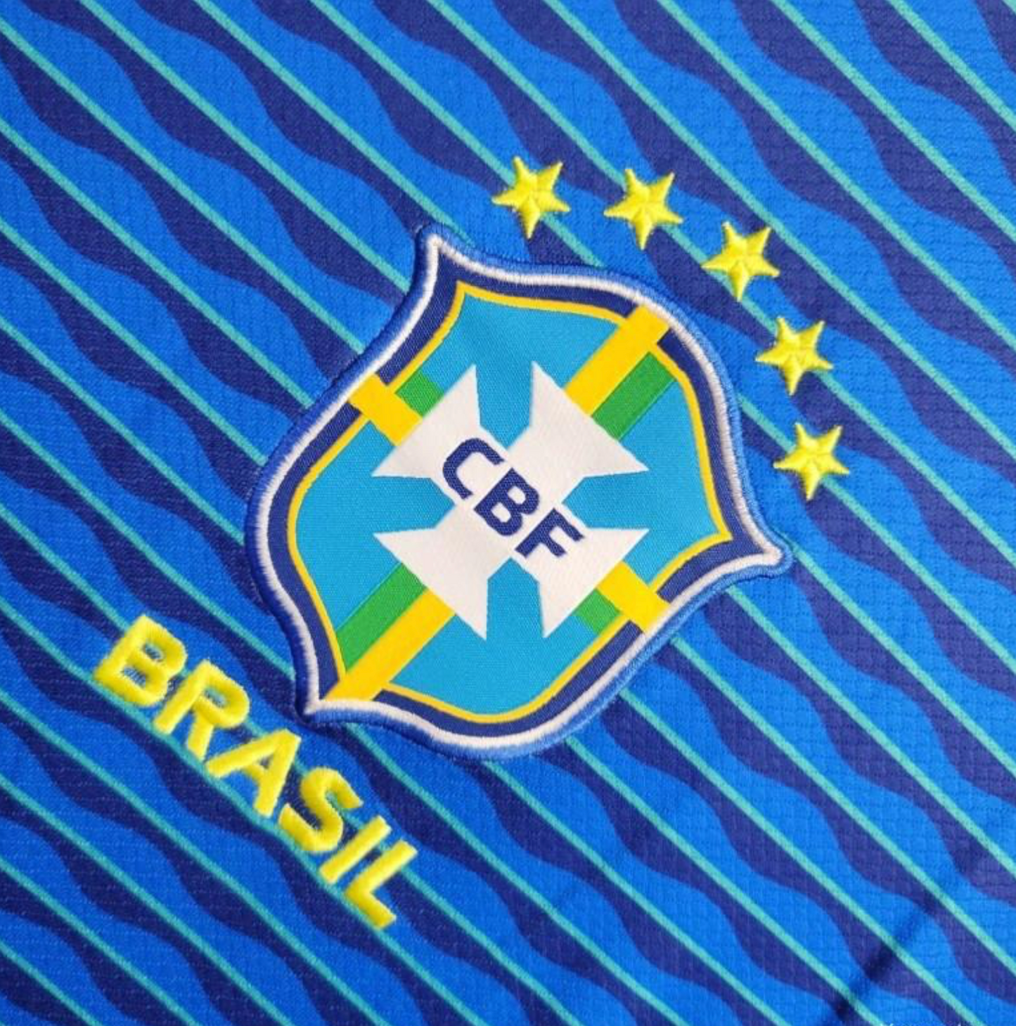 2024 Brazil Away Blue Jersey