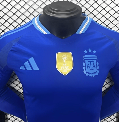 2024 Argentina Away Long Sleeve Jersey Player Version