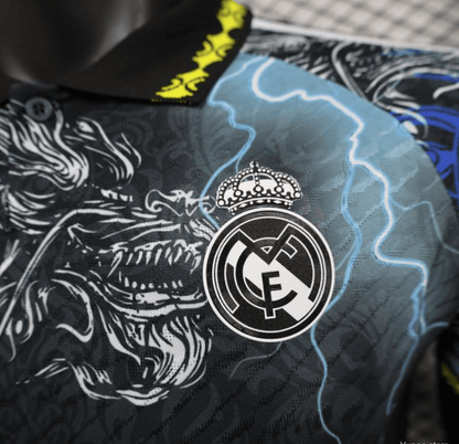 24/25 Real Madrid Black/Blue Dragon Special Jersey