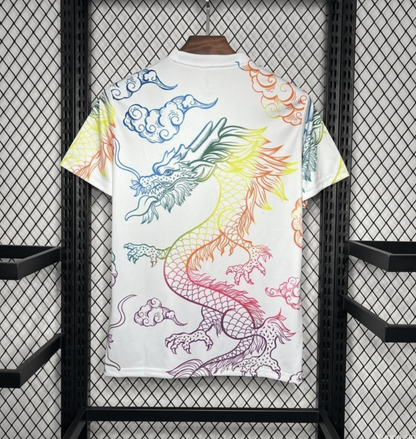 24/25 Real Madrid White Multi-Color Dragon Special Jersey