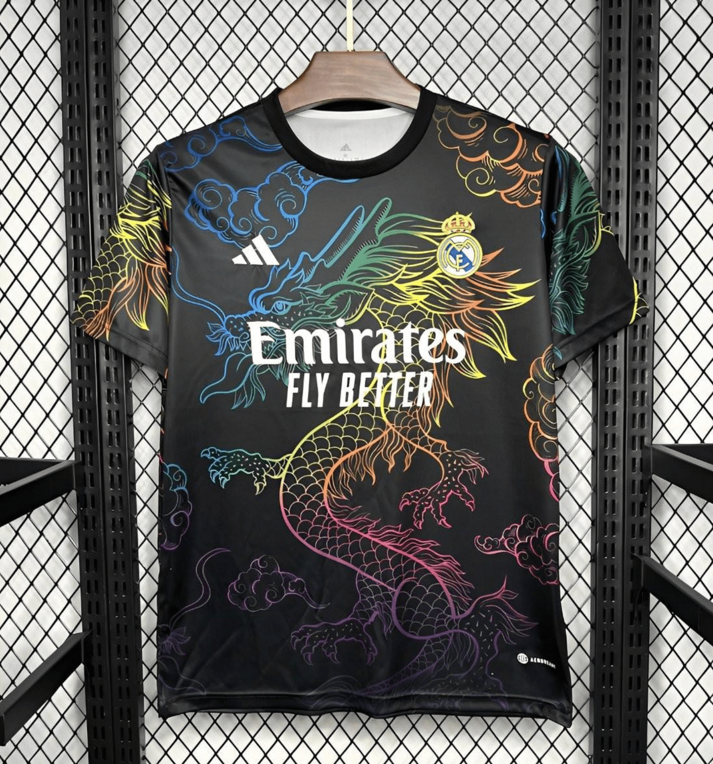 24/25 Real Madrid Black Multi-Color Dragon Special Jersey