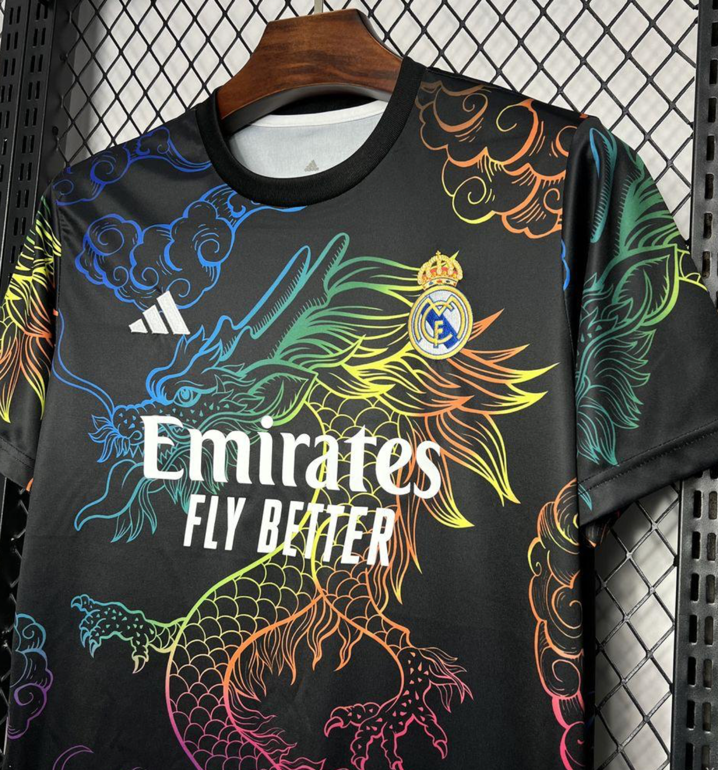 24/25 Real Madrid Black Multi-Color Dragon Special Jersey