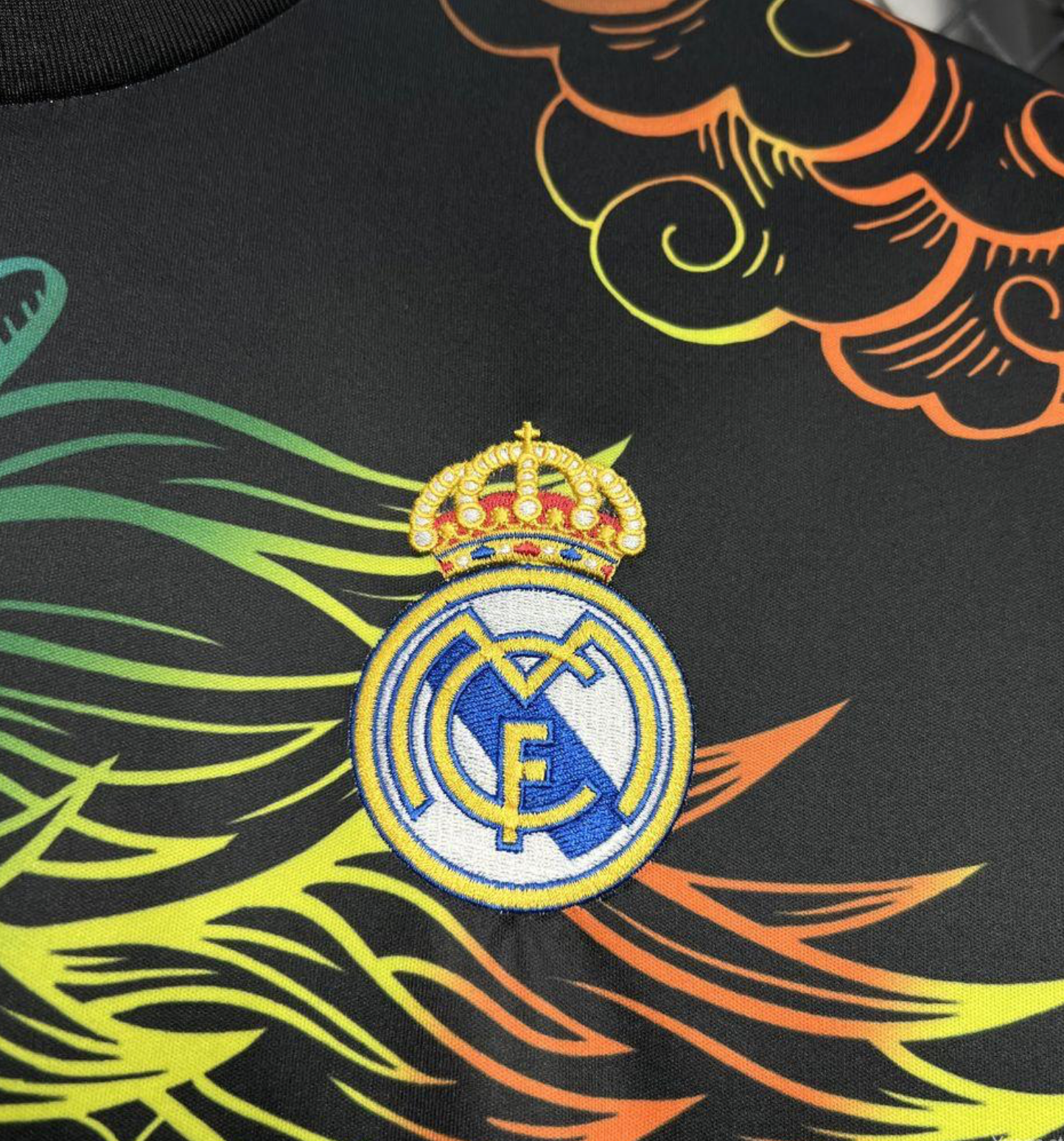 24/25 Real Madrid Black Multi-Color Dragon Special Jersey