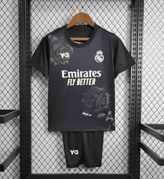 23/24 Kids Real Madrid x Yamamoto Black Jersey