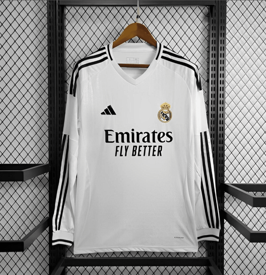 24/25 Real Madrid Home Long Sleeve Jersey