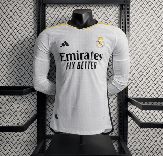 23/24 Long Sleeve Real Madrid Home Jersey