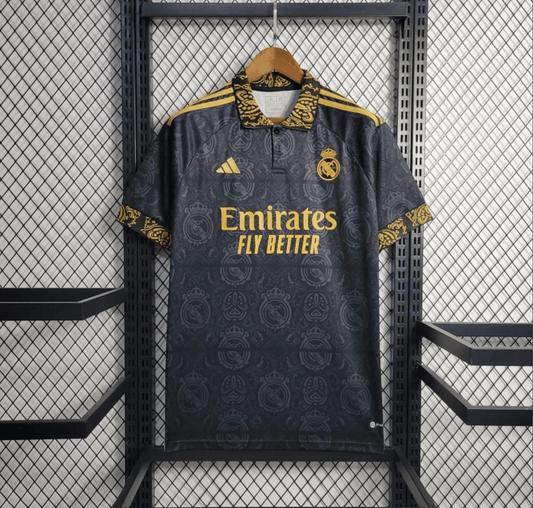 23/24 Real Madrid Black Special Polo Jersey