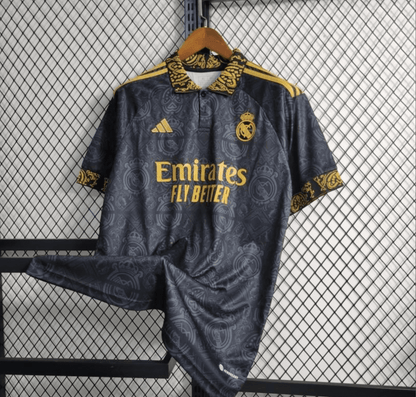 23/24 Real Madrid Black Special Polo Jersey