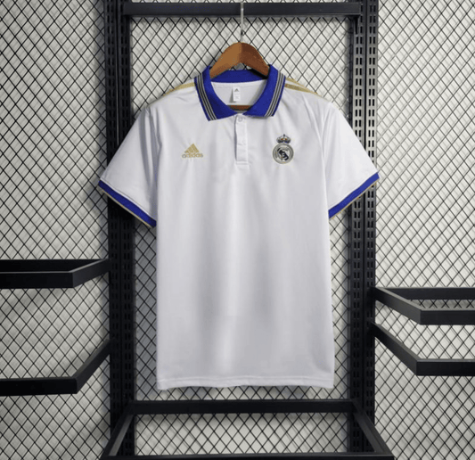 23-24 Real Madrid White Polo Jersey