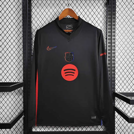 24/25 Barcelona Away Black 125 Anniversary Long Sleeve