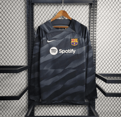 23/24 Long Sleeve Barcelona Black Goalkeeper Jersey