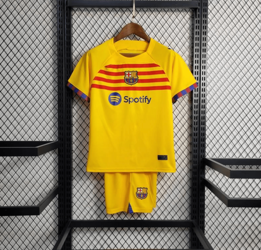 23/24 Barcelona Kids Forth Yellow Jersey