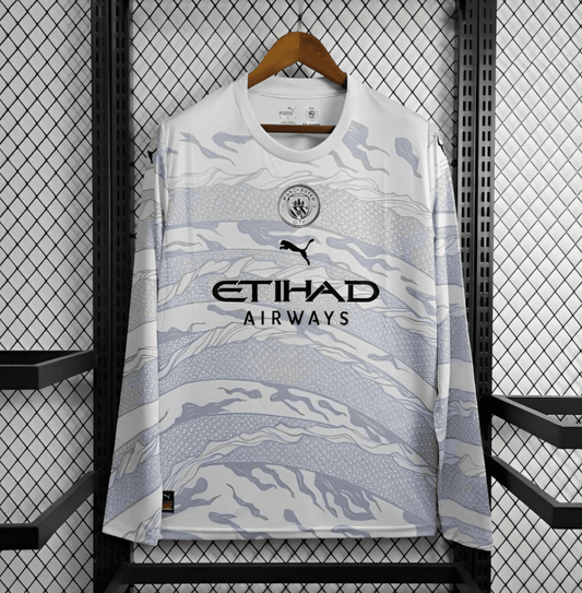 24/25 Manchester City Puma Year of the Dragon White Long Sleeve Jersey