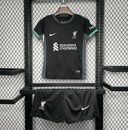 24/25 Kids Liverpool Away Black Jersey