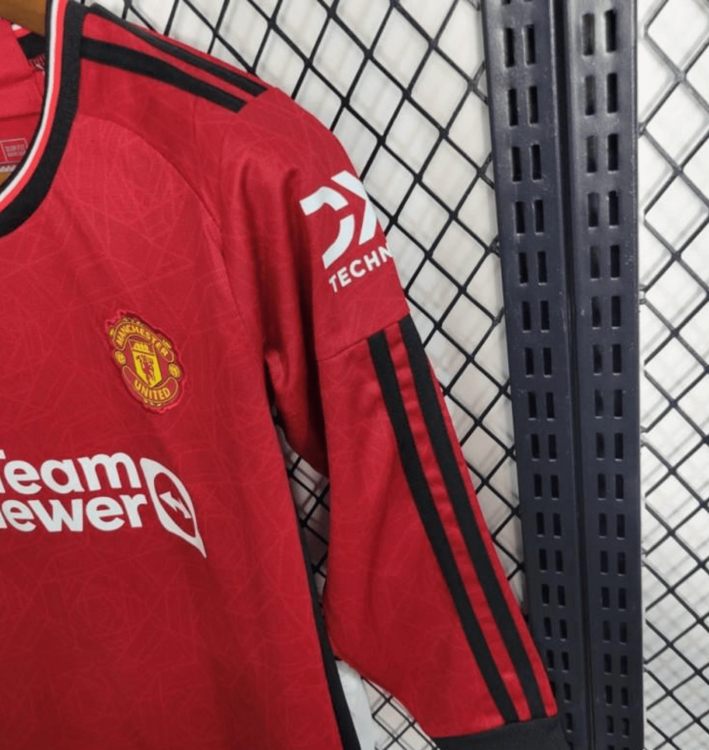 23-24 Kids Manchester United Home Long Sleeve Jersey