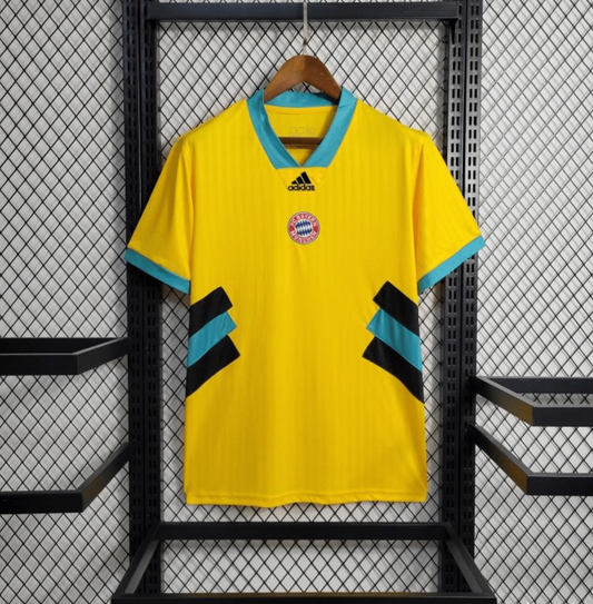 23/24 Bayern Munich Yellow Icon Jersey With Embroidery Logo