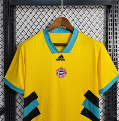 23/24 Bayern Munich Yellow Icon Jersey With Embroidery Logo