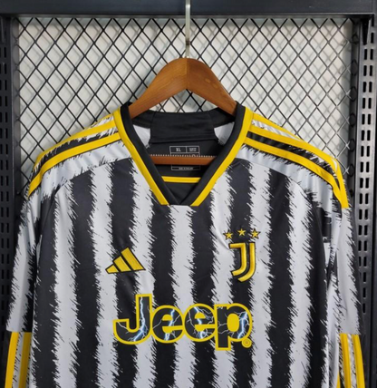 23/24 Juventus Home Long Sleeve Jersey