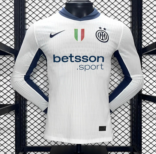 24/25 Inter Milan Away White Long Sleeve Jersey