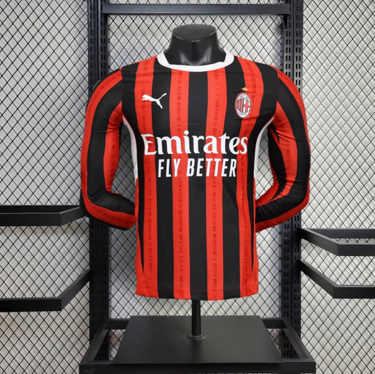 24/25 AC Milan Home Long Sleeve Jersey