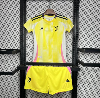 24/25 Kids Juventus Away Yellow Jersey