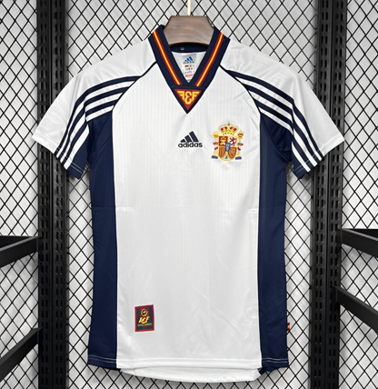 Retro 1998 Spain Away White Jersey