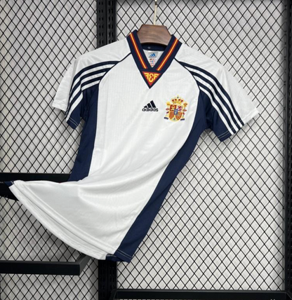 Retro 1998 Spain Away White Jersey