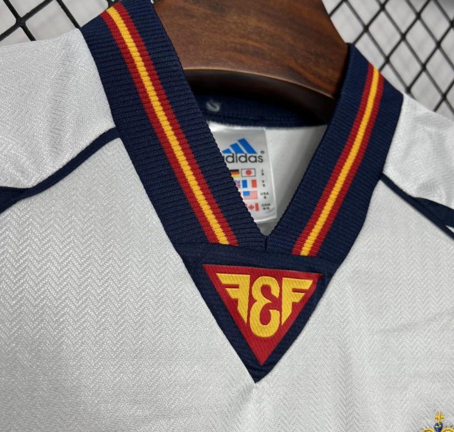 Retro 1998 Spain Away White Jersey