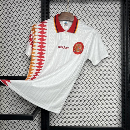 Retro 1994 Spain Away White Jersey