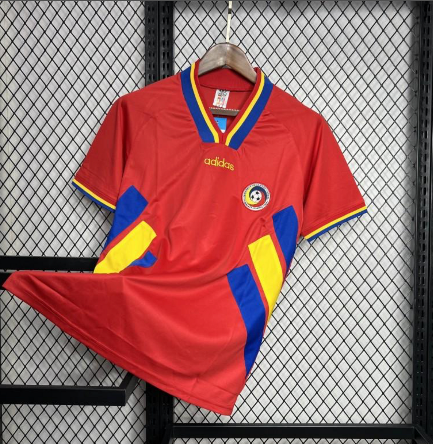 Retro 1994 Romania Away Red Jersey